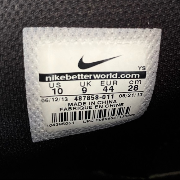 Nike Sneakers Alphaballer Mid Suede Leather Green Black Gray 487858-011 … - Picture 6 of 6